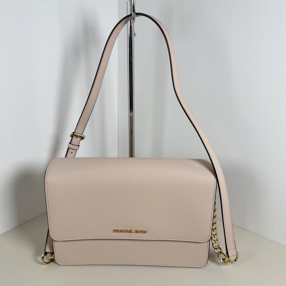 Michael Kors Daniela Large Saffiano Leather Crossbody Flap Bag